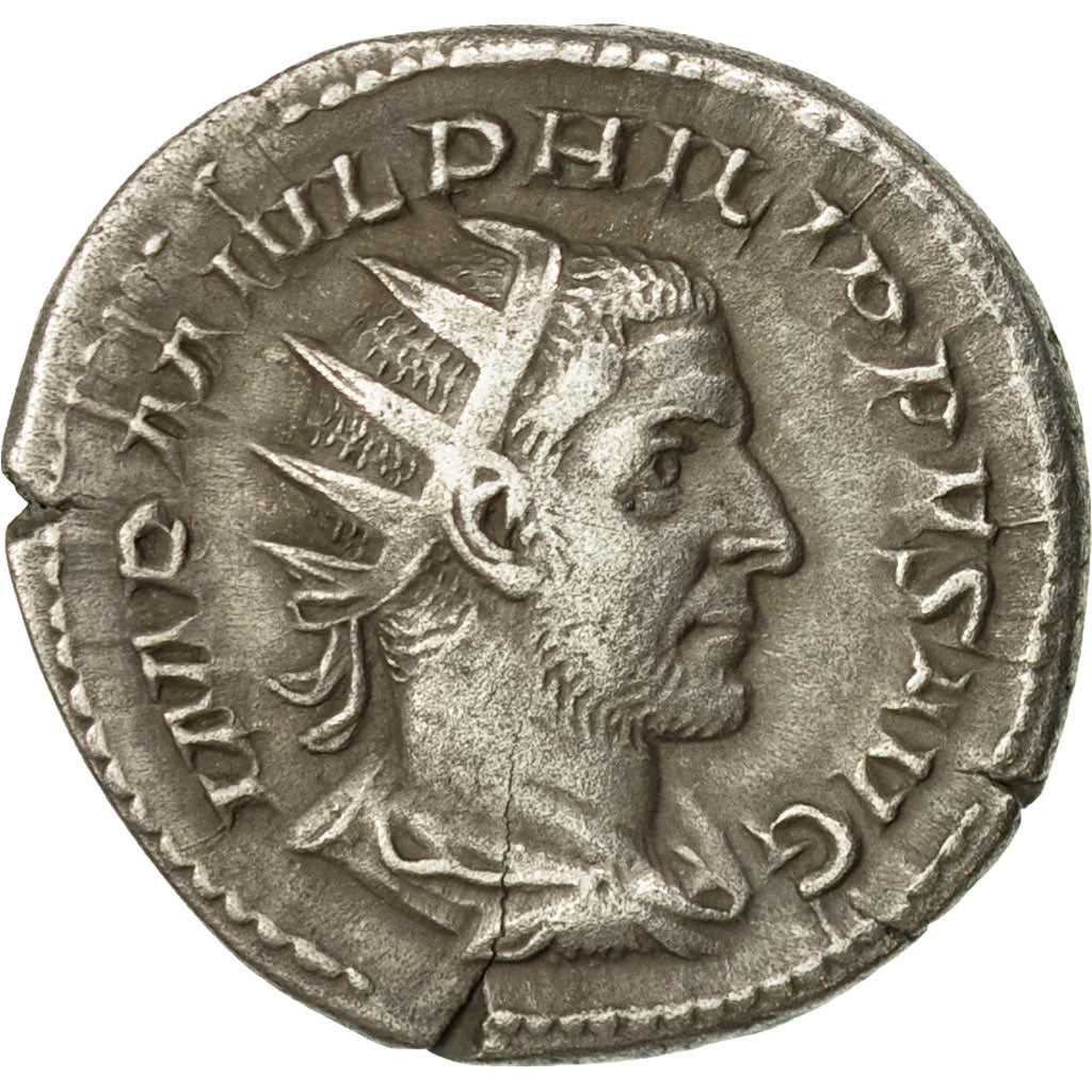Coin, Philip I, Antoninianus, 244-247, Rome, EF(40-45), Billon, RIC:41