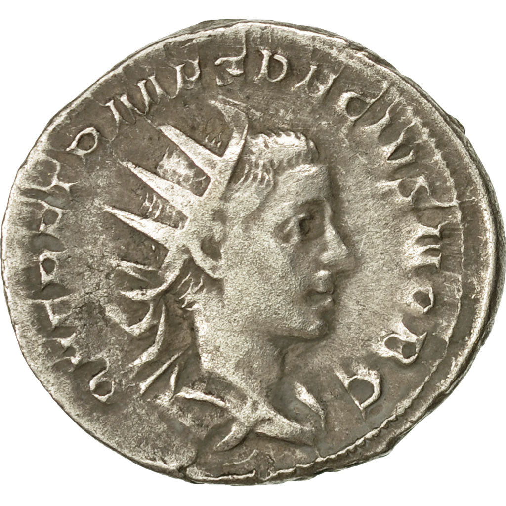 Coin, Herennius Etruscus, Antoninianus, 250-251, Rome, EF(40-45), Billon