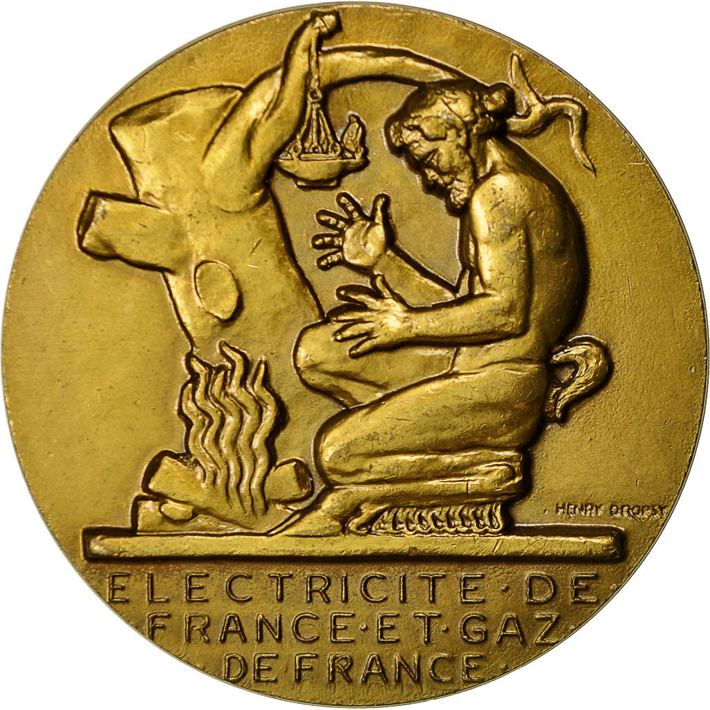 Francia, medalla, Électricité de France et gaz de France, Dropsy, EBC, Bronce