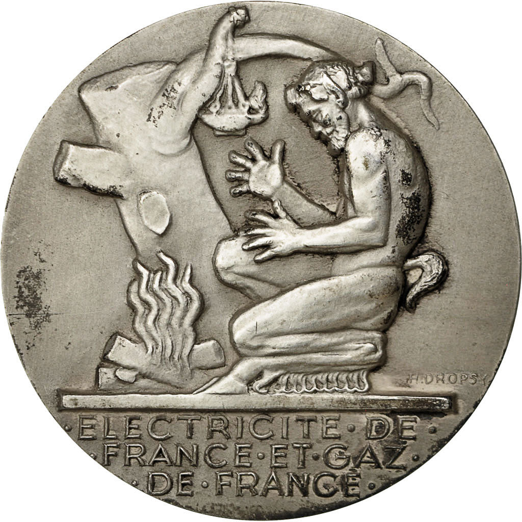 Francia, medalla, Électricité de France et gaz de France, Dropsy, EBC, Bronce