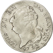 Munten, Frankrijk, Écu de 6 livres françois, ECU, 6 Livres, 1792, Paris, FR+