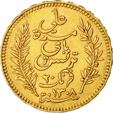 Monnaie, Tunisie, Ali Bey, 20 Francs, 1891, Paris, TTB+, Or, KM:227