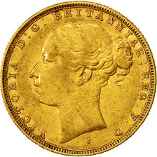 Coin, Australia, Victoria, Sovereign, 1880, EF(40-45), Gold, KM:7