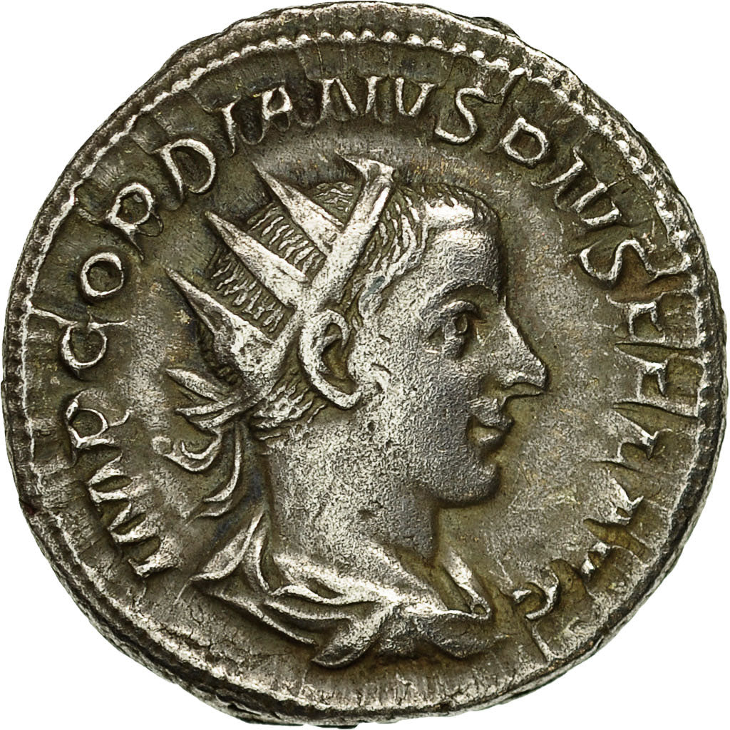 Coin, Gordian III, Antoninianus, 241-243, Rome, EF(40-45), Billon, RIC:89