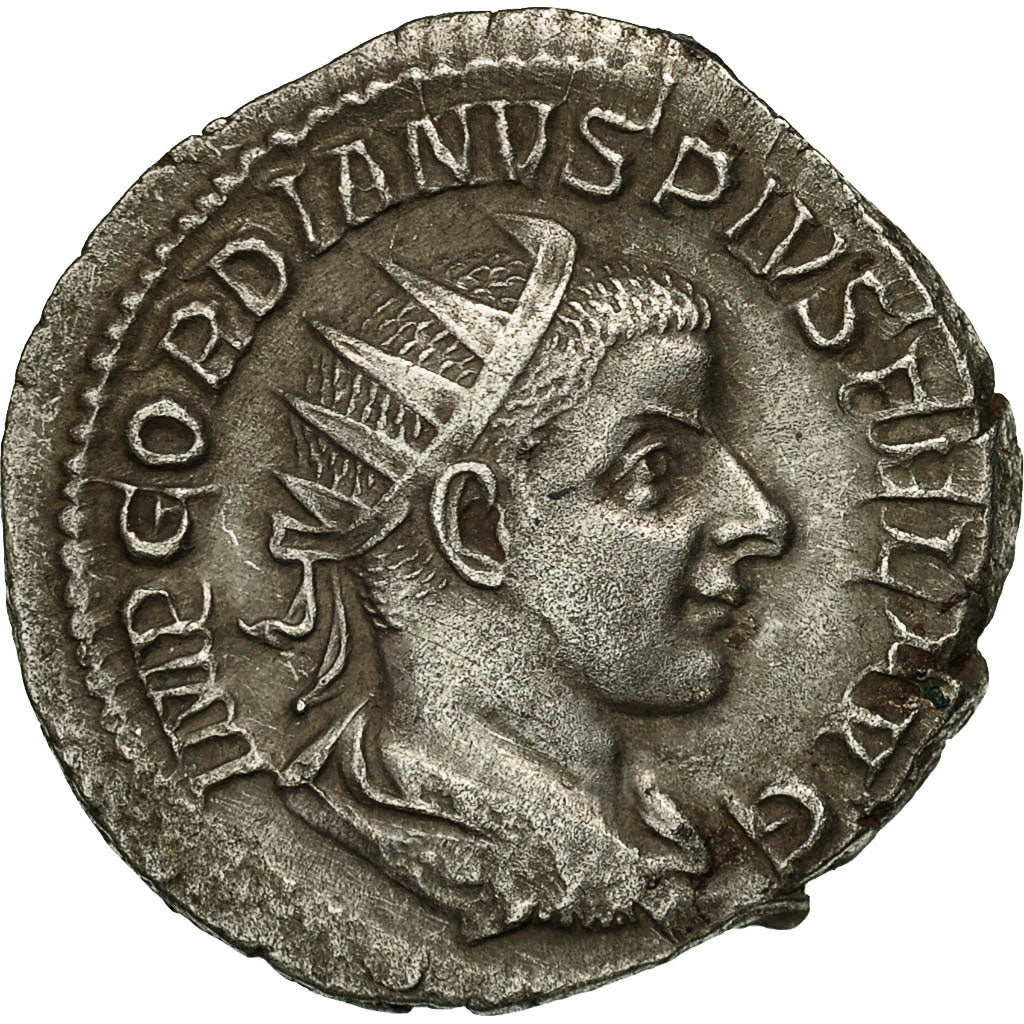 Coin, Gordian III, Antoninianus, 241-243, Rome, AU(50-53), Billon, RIC:83