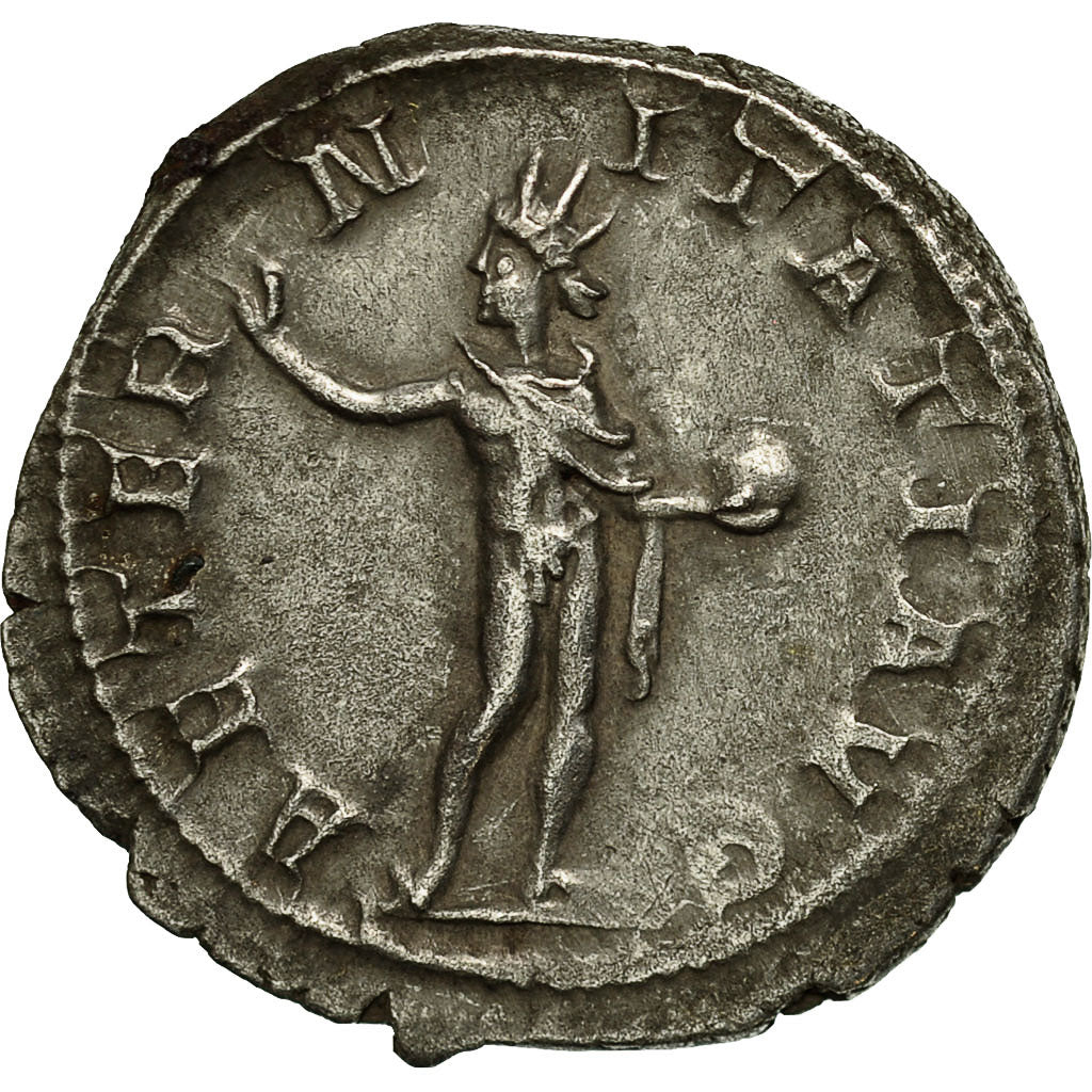 Coin, Gordian III, Antoninianus, 241-243, Rome, AU(50-53), Billon, RIC:83