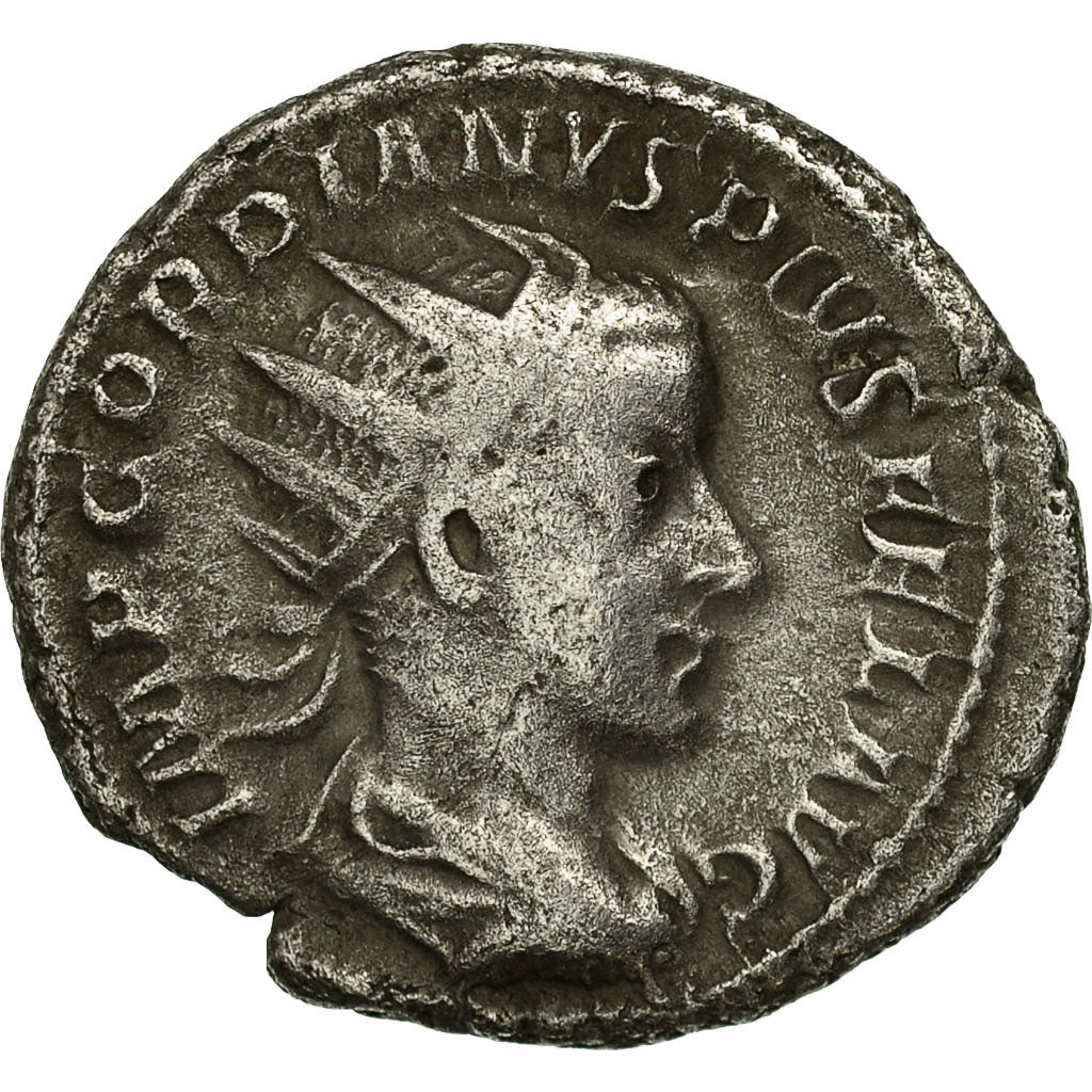 Coin, Gordian III, Antoninianus, 241-243, Rome, AU(50-53), Billon, RIC:91