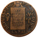 FRANCE, Sol aux balances françoise, 1 Sol, 1793, Metz, AU(50-53), Bronze, Gadour