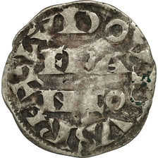 Moneda, Francia, Louis VII, Denier Parisis, Paris, Rare, BC+, Plata