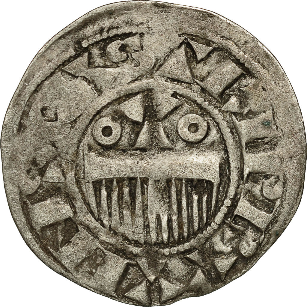Monnaie, France, Champagne, Thibaut II, Denier, Provins, TTB, Argent