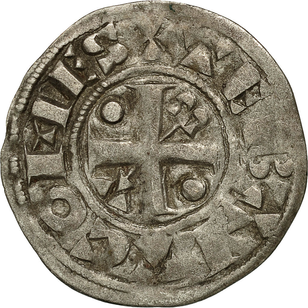 Monnaie, France, Champagne, Thibaut II, Denier, Provins, TTB, Argent