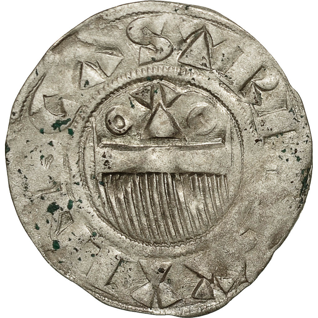 Coin, France, Champagne, Thibaut II, Denarius, Provins, EF(40-45), Silver