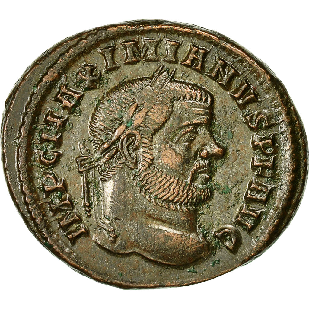 Moneda, Maximianus, Follis, 298-299, Ticinum, MBC, Bronce, RIC:33b