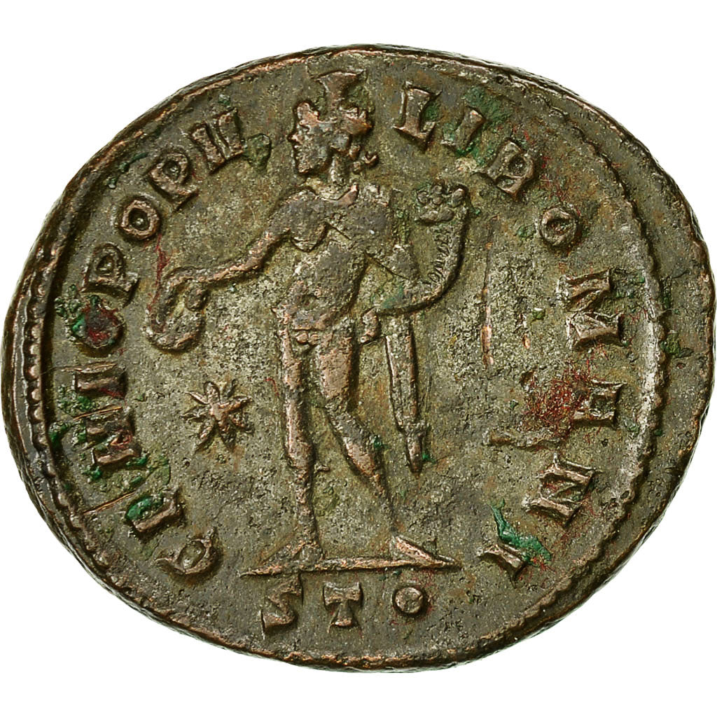 Moneda, Maximianus, Follis, 298-299, Ticinum, MBC, Bronce, RIC:33b