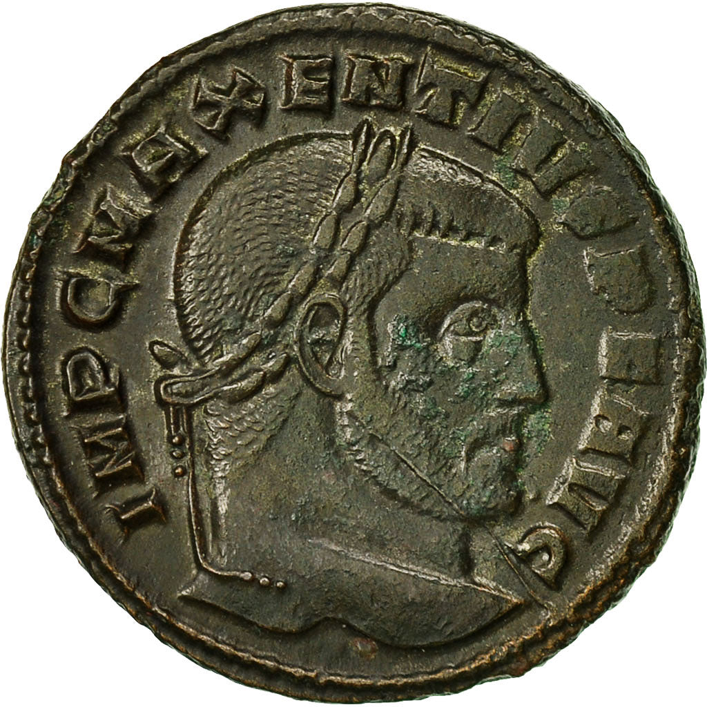 Coin, Maxentius, Follis, 309-312, Ostia, EF(40-45), Bronze, RIC:35