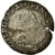 Moneta, Francja, Franc au Col Plat, 1581, Saint Lô, VF(30-35), Srebro