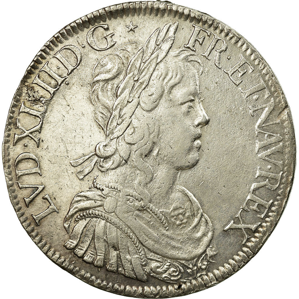 Munten, Frankrijk, Louis XIV, Écu à la mèche longue, Ecu, 1652, Paris, ZF