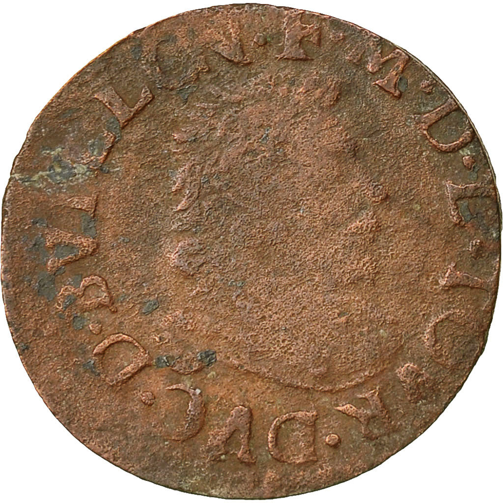 Münze, Frankreich, Ardennes, Fréd-Maurice de La Tour, Double Tournois, 1642