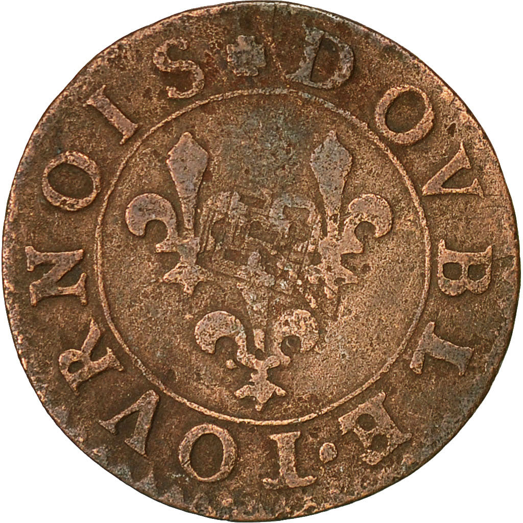 Moneta, Francja, CHÂTEAU-REGNAULT, François de Bourbon, Double Tournois