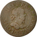 Monnaie, France, Louis XIII, Double Tournois, 1615, Amiens, TB, Cuivre, CGKL:264