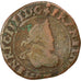 Munten, Frankrijk, Henri IV, Double Tournois, 1593, Dieppe, ZG+, Koper, CGKL:182
