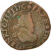Monnaie, France, Henri IV, Double Tournois, 1593, Dieppe, B+, Cuivre, CGKL:182