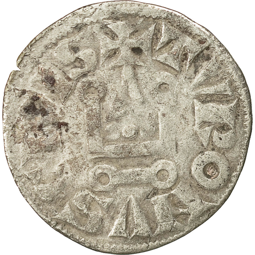 Münze, Frankreich, Philip IV, Denier Tournois, S+, Billon, Duplessy:223