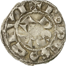 Coin, France, Languedoc, Hugues II-III, Denarius, EF(40-45), Billon, Boudeau:767