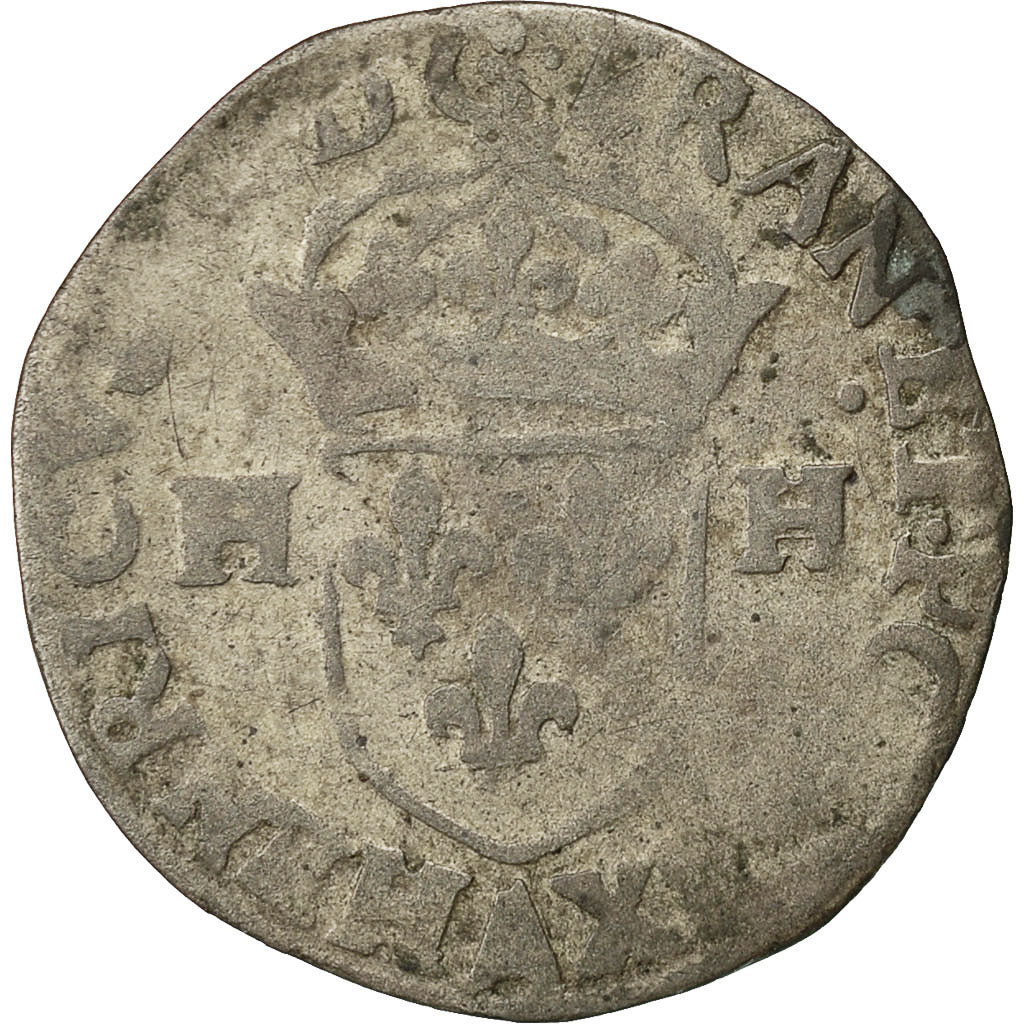 Coin, France, Henri III, Douzain, 1588, Paris, VF(20-25), Billon, Sombart:4398