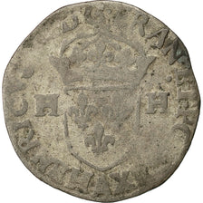 Coin, France, Henri III, Douzain, 1588, Paris, VF(20-25), Billon, Sombart:4398