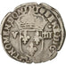 Coin, France, Henri III, 1/8 Ecu, 1589, Nantes, VF(30-35), Silver, Sombart:4664