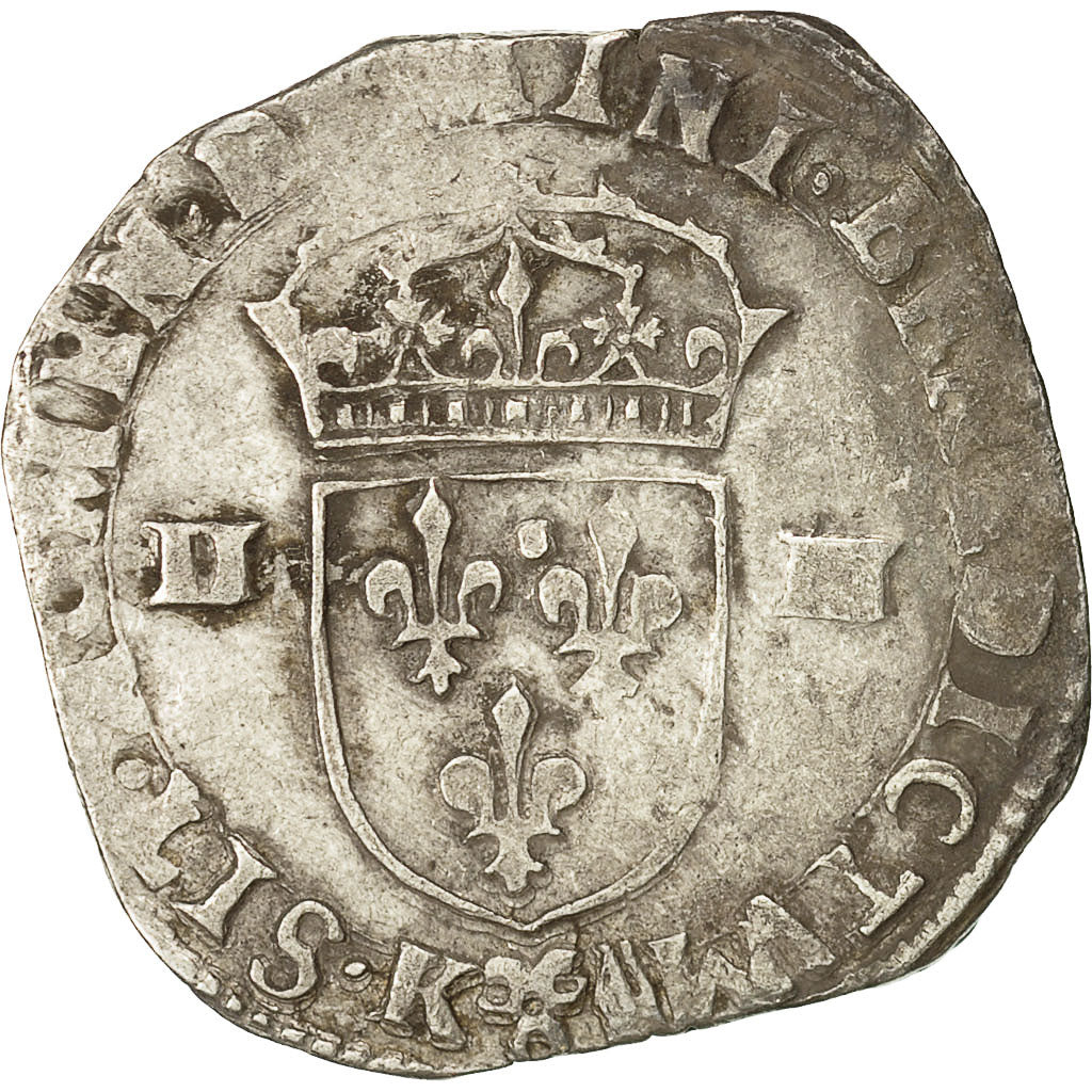 Coin, France, Henri IV, 1/4 Ecu, 1603, Bordeaux, EF(40-45), Silver, Sombart:4686