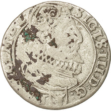 Coin, Poland, Sigismund III, 6 Groschen, 1626, Cracow, VF(30-35), Silver, KM:42