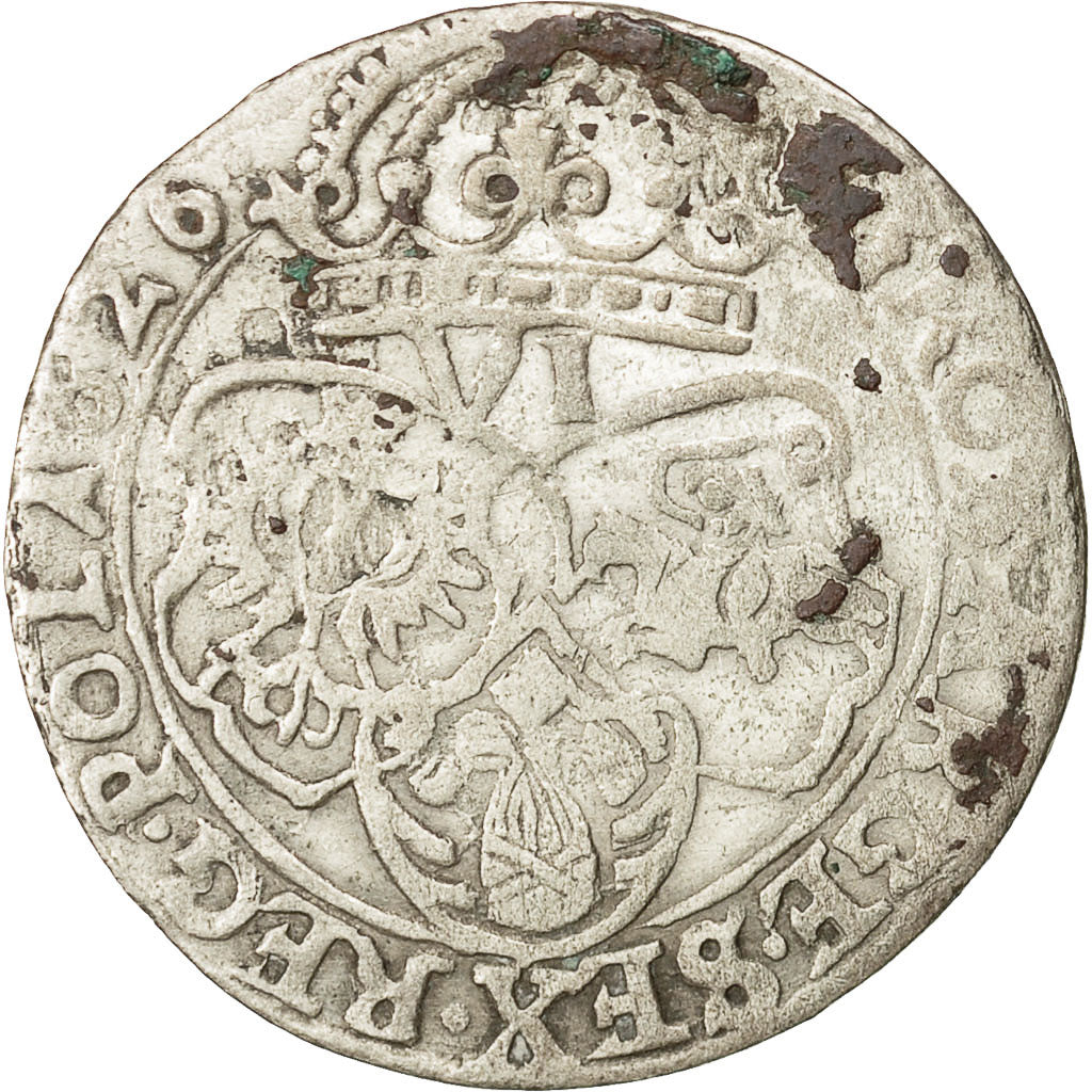 Coin, Poland, Sigismund III, 6 Groschen, 1626, Cracow, VF(30-35), Silver, KM:42