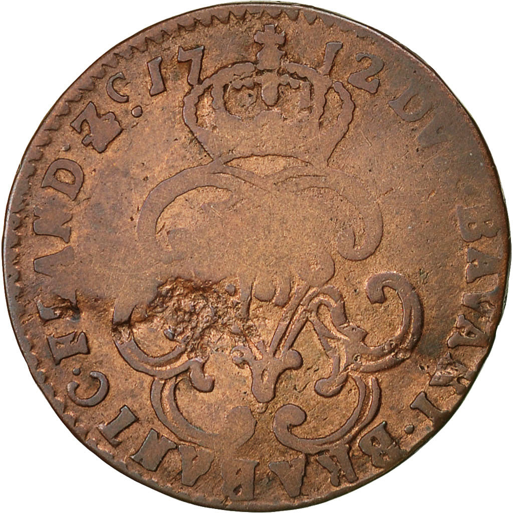 Münze, Spanische Niederlande, NAMUR, Maximilian Emmanuel of Bavaria, Liard
