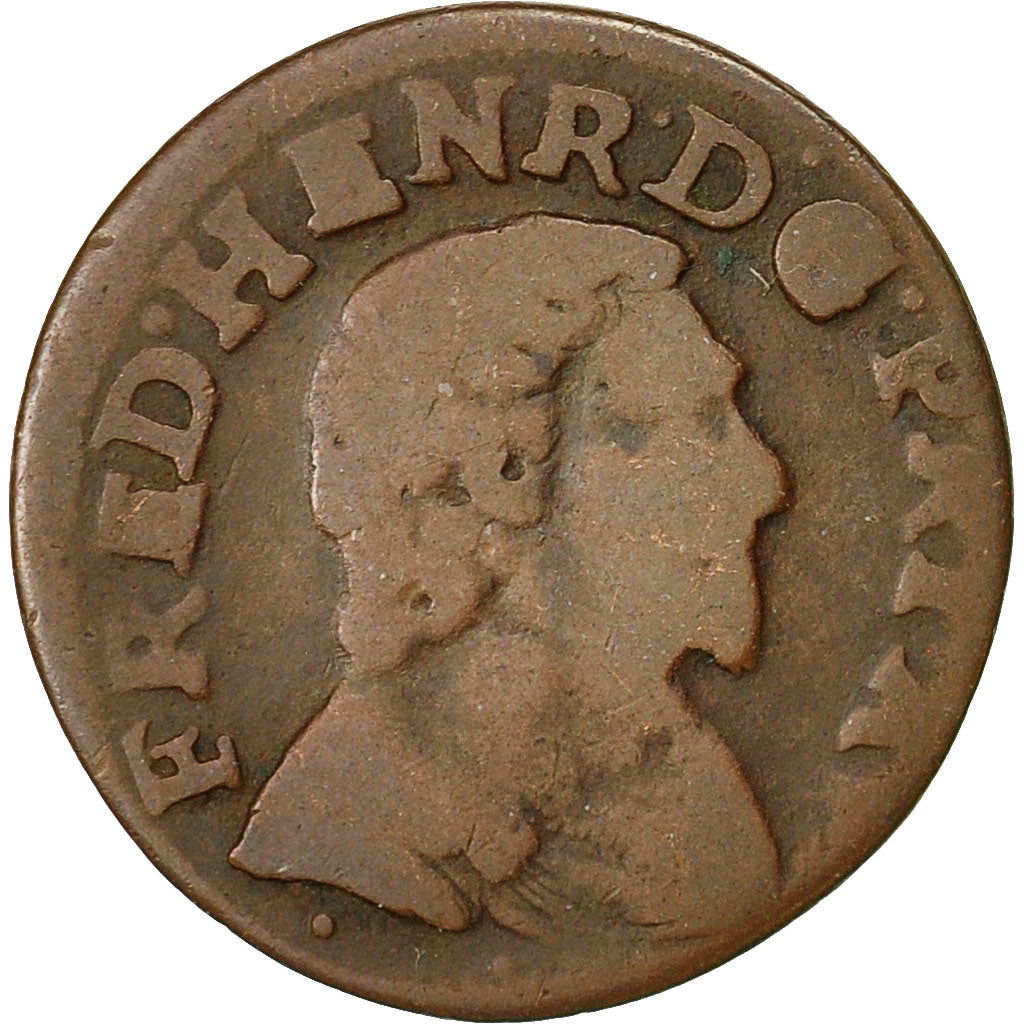 Munten, Frankrijk, ORANGE, Fred-Henri de Nassau, Double Tournois, 1642, ZG+