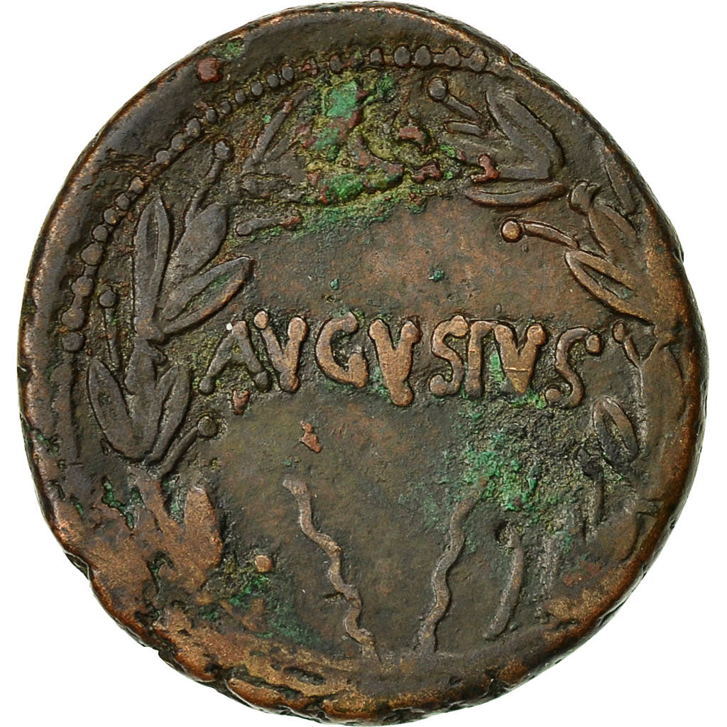 Coin, Augustus, As, 25 BC, Asia Minor, EF(40-45), Bronze, RIC:486
