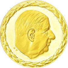 France, Medal, Charles de Gaulle, 1970, MS(64), Gold