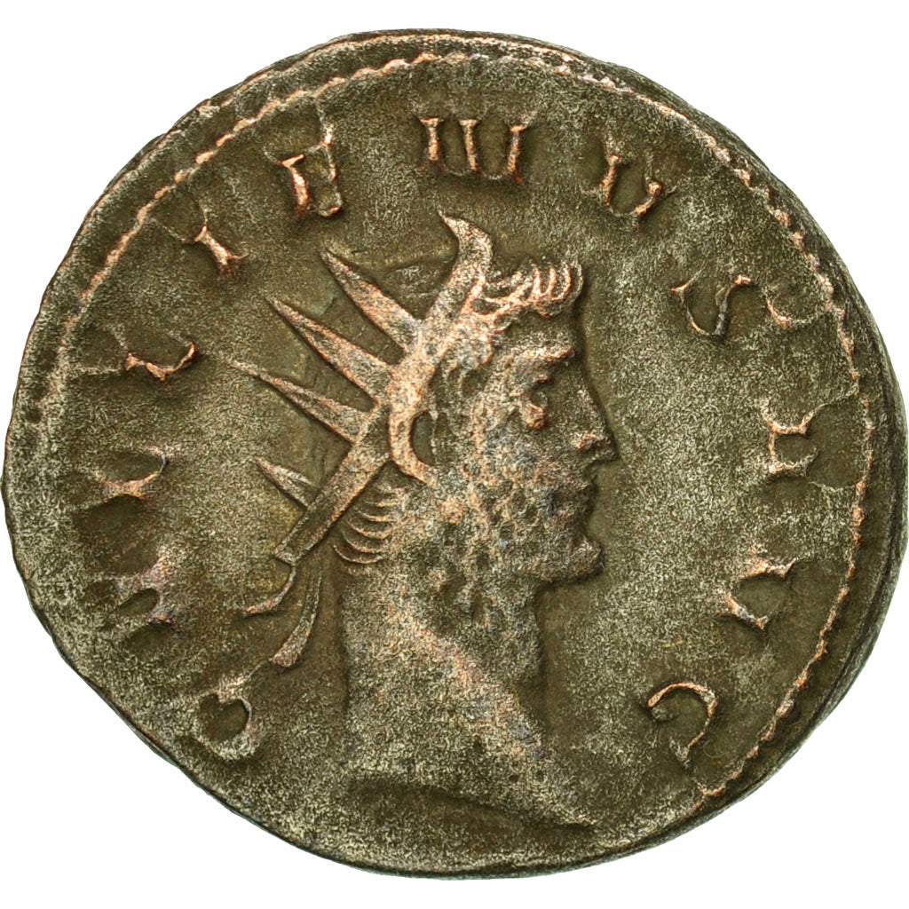 Moneta, Gallienus, Antoninianus, AD 260-268, Milan, BB, Biglione, RIC:473