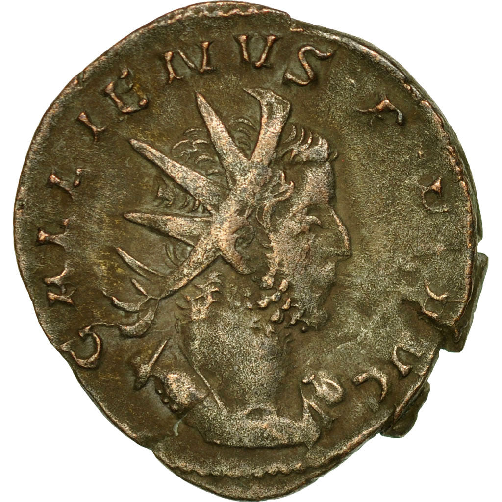 Moneda, Gallienus, Antoninianus, 258-259, Trier or Cologne, MBC, Vellón, RIC:8