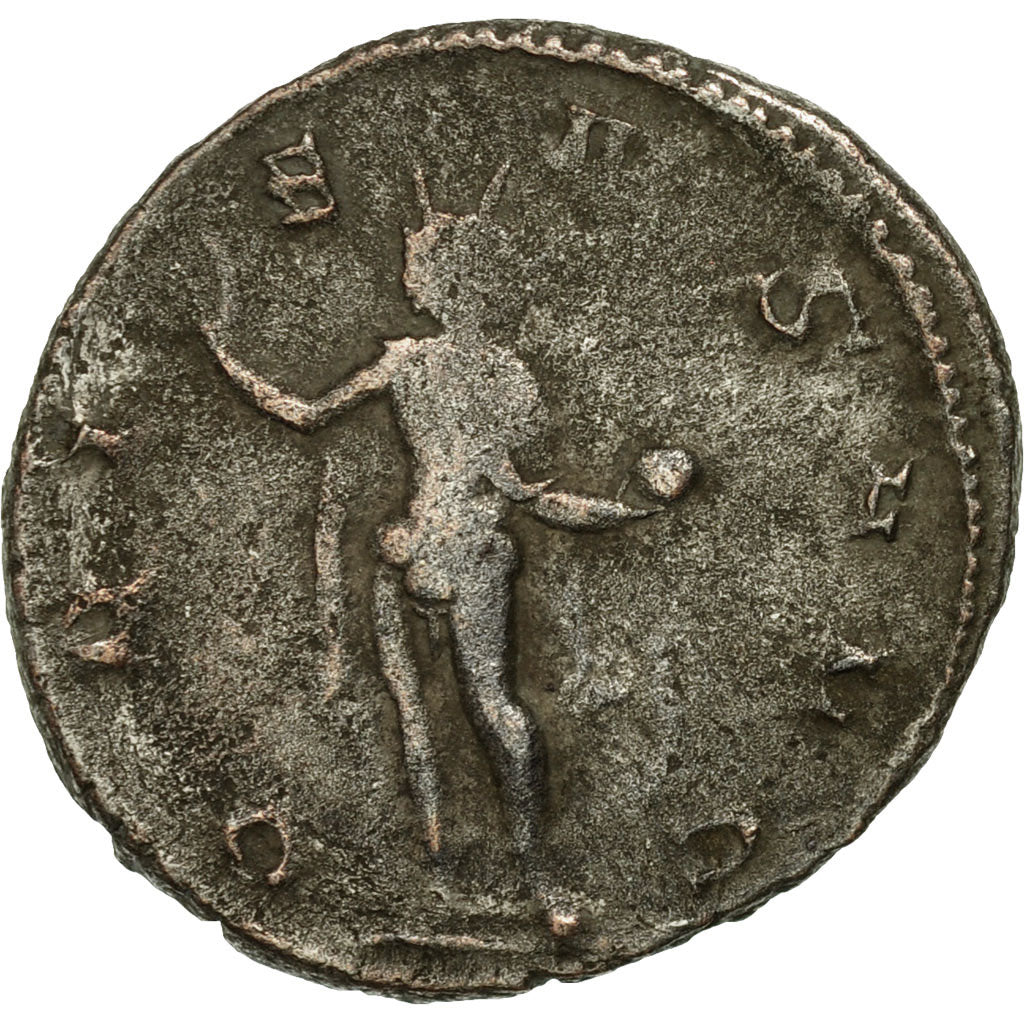 Moneda, Gallienus, Antoninianus, AD 260-268, Milan, BC+, Vellón, RIC:495