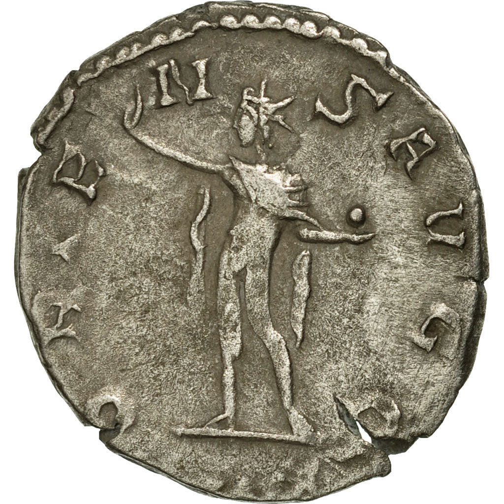 Moneda, Gallienus, Antoninianus, AD 260-268, Rome, BC+, Vellón, RIC:154