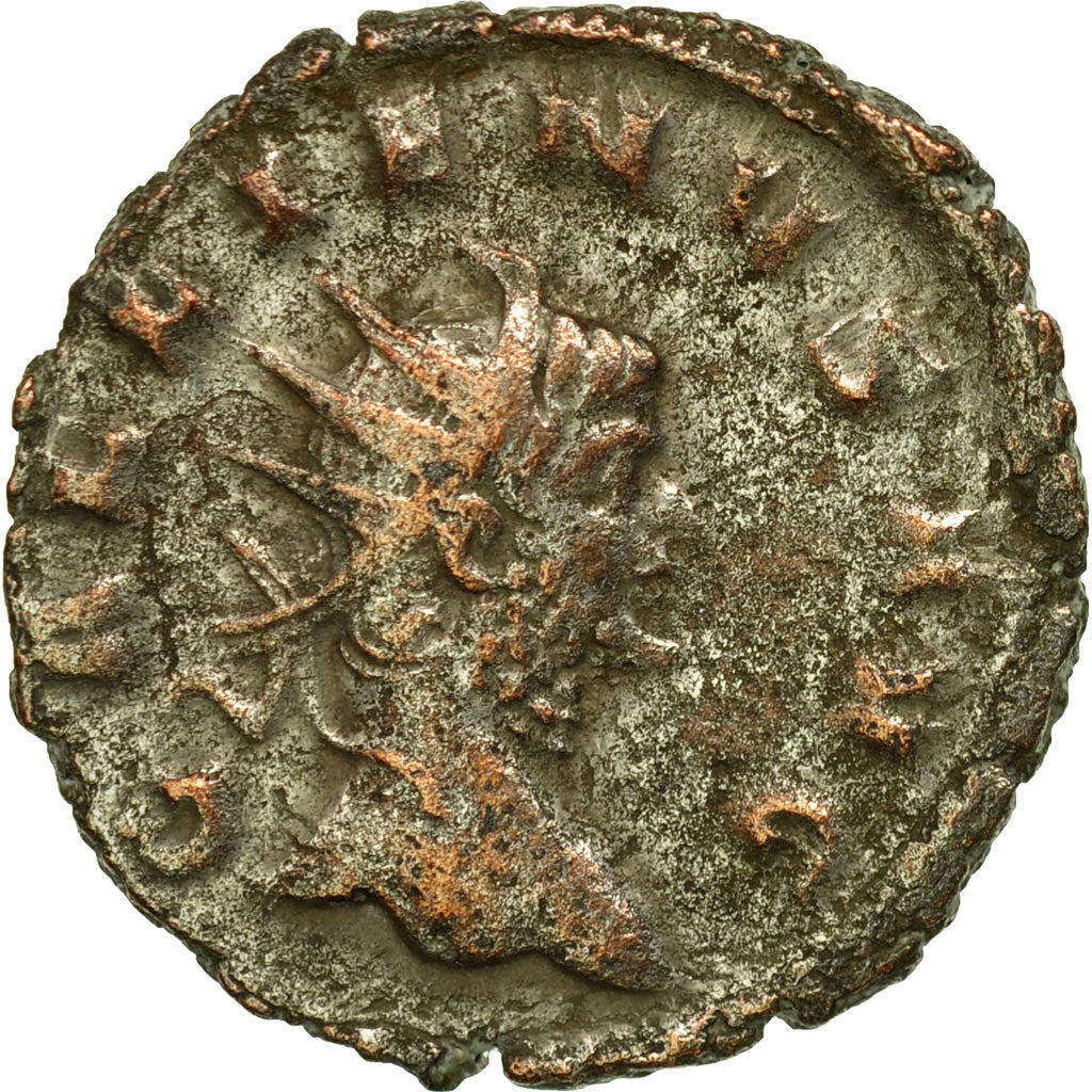 Moneda, Gallienus, Antoninianus, AD 260-268, Milan, MBC, Vellón, RIC:501