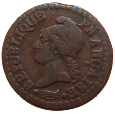 FRANCE, Dupré, Centime, 1799, Paris, KM #646, VF(20-25), Bronze, 18, Gadoury #76