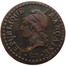 FRANCE, Dupré, Centime, 1799, Paris, KM #646, VF(30-35), Bronze, 18, Gadoury #76