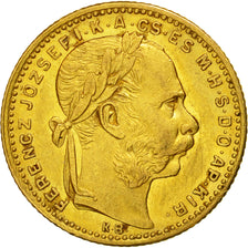 Munten, Hongarije, Franz Joseph I, 8 Forint 20 Francs, 1884, Kormoczbanya, ZF+