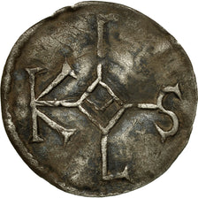Moneda, Francia, Charles le Chauve, Obol, Melle, MBC, Plata, Depeyrot:622