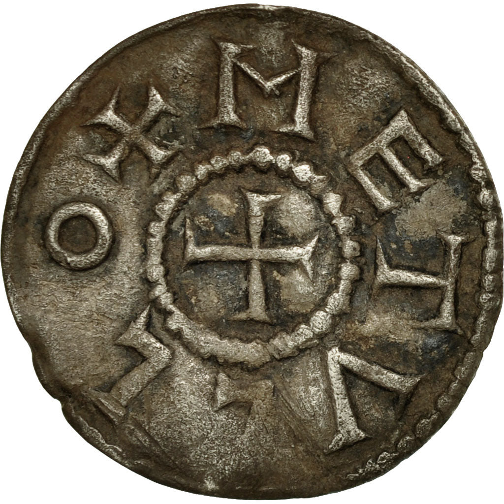 Moneda, Francia, Charles le Chauve, Obol, Melle, MBC, Plata, Depeyrot:622