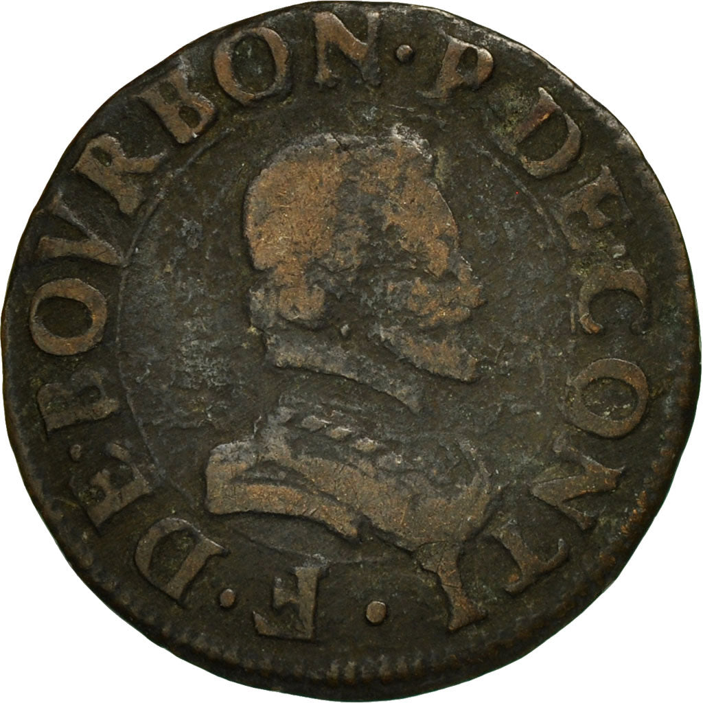 Münze, Frankreich, CHATEAU-RENAUD, François de Bourbon, Double Tournois