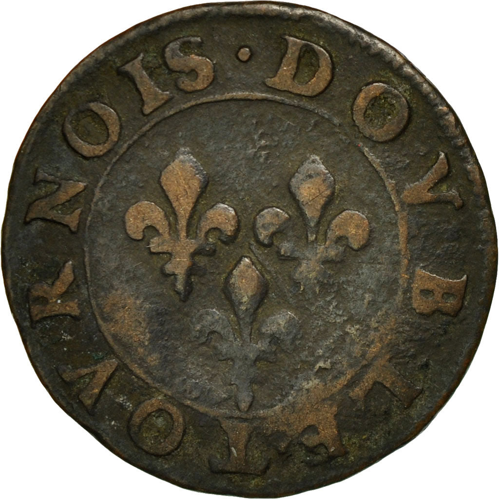 Münze, Frankreich, CHATEAU-RENAUD, François de Bourbon, Double Tournois